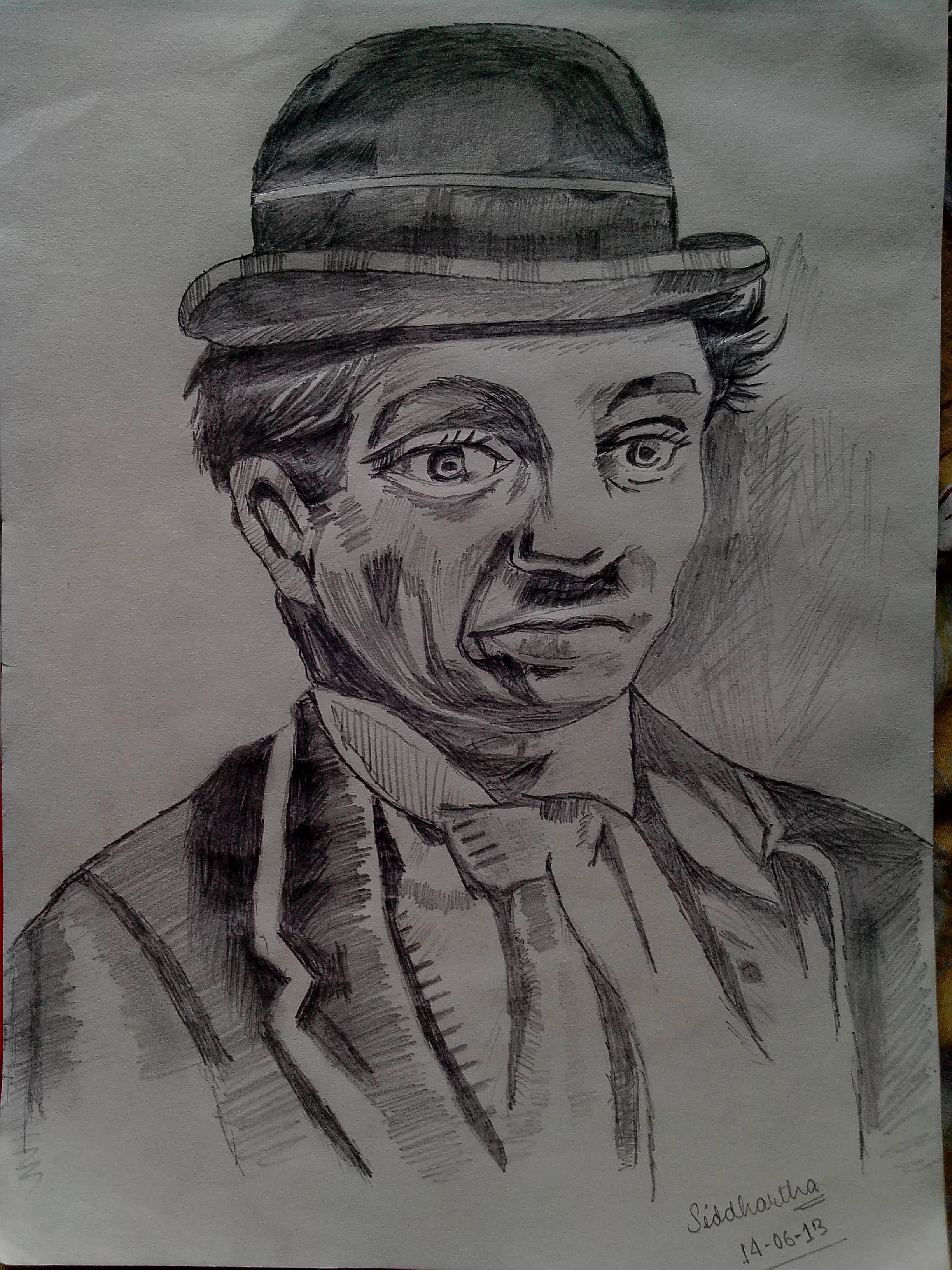 Sketch of Charlie Chaplin