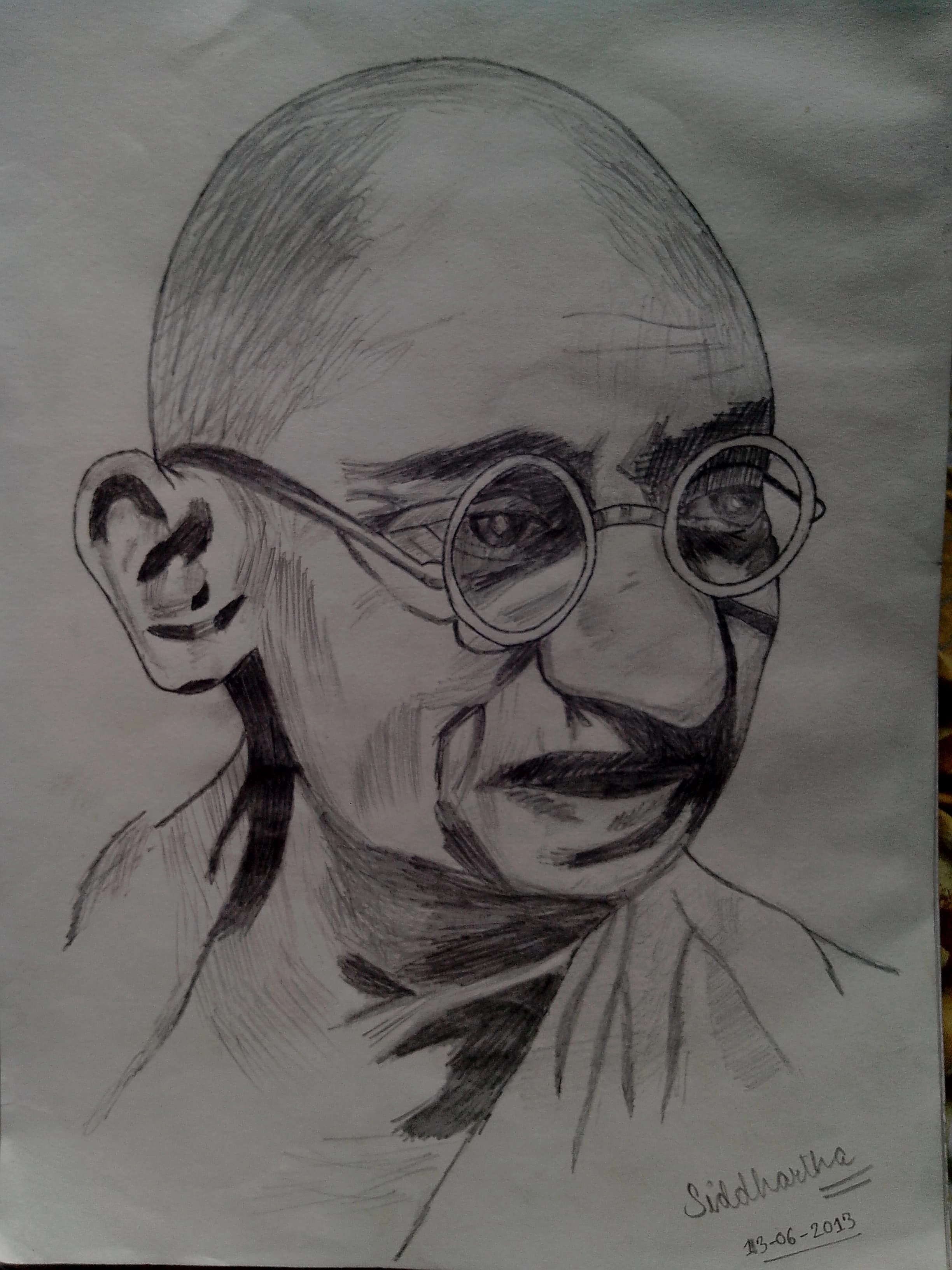 Sketch of Gandhi