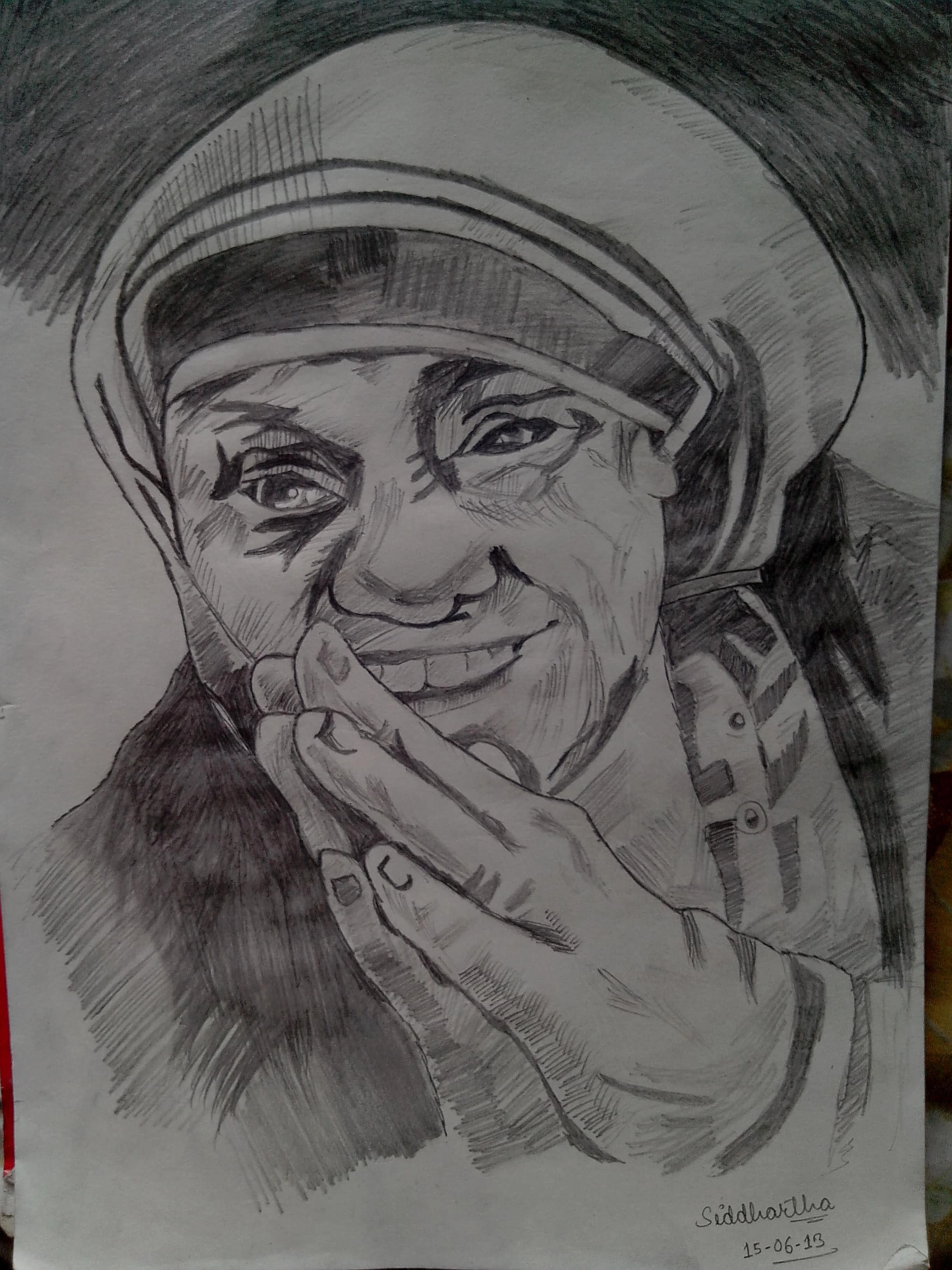 Sketch of Mother Teresa